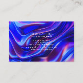 ホログラフィックラッシュメイクアップアーティスト美しいサロン 名刺 (裏面)