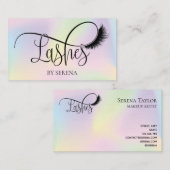 ホログラフィックラッシュ美しいメイクアップアーティストHolo Foil 名刺 (正面/裏面)