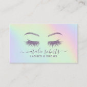ホログラフィックラッシュ&ブローズメイクアップアーティストサロン 名刺 (正面)