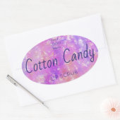 ホログラフィックリップスクラブ製品ラベル 楕円形シール (封筒)