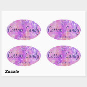 ホログラフィックリップスクラブ製品ラベル 楕円形シール (シート)