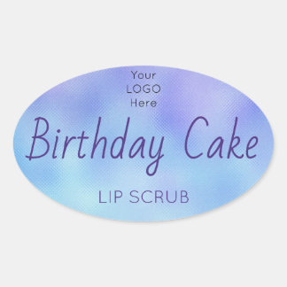 ホログラフィックリップスクラブ製品ラベル 楕円形シール