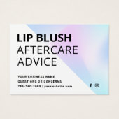 ホログラフィックリップ赤面タトゥー気にアフターカード (正面)