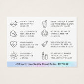 ホログラフィックリップ赤面タトゥー気にアフターカード (裏面)