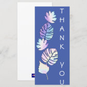 ホログラフィックリーフパターンフラットカード (正面/裏面)