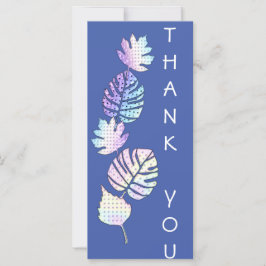 ホログラフィックリーフパターンフラットカード