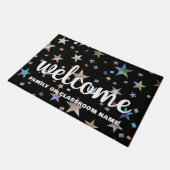 ホログラフィックレインボースター先生教室 ドアマット (アングル)