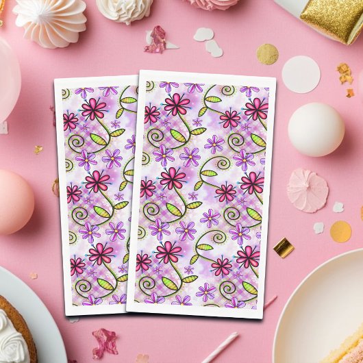 ホログラフィックレインボーフローラコラージュ