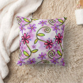 ホログラフィックレインボーフローラコラージュ クッション (ブランケット)