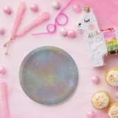 ホログラフィックレインボープレート ペーパープレート (パーティー)