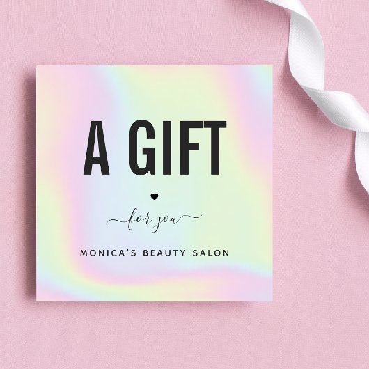 ホログラフィックレインボーユニコーンパステルモダンサロン