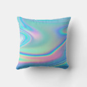 ホログラフィックレインボー抽象芸術 クッション (裏面)