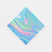 ホログラフィックレインボー抽象芸術 スタンダードランチョンナプキン (角)