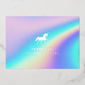 ホログラフィックレインボー | Unicornサンキューカード 箔シーズンカード (正面)