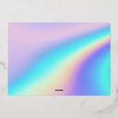 ホログラフィックレインボー | Unicornサンキューカード 箔シーズンカード (裏面)