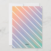 ホログラフィックレッドボウエレガントクリスマスディナー シーズンカード (裏面)