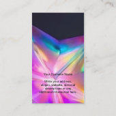 ホログラフィックロゴブラックイヤリングディスプレイカード 名刺 (裏面)