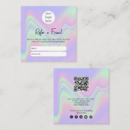 ホログラフィック事業は友人の紹介カードを参照 スクエア名刺