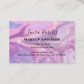 ホログラフィック事業プロフェッショナルアポイントメントカード 予約カード (裏面)