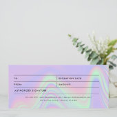 ホログラフィック事業用商品券 (スタンド正面)