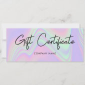 ホログラフィック事業用商品券 (裏面)