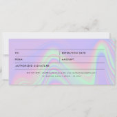 ホログラフィック事業用商品券 (正面)