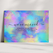 ホログラフィック光虹彩運動の発表 案内ポストカード