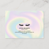 ホログラフィック光輝く美しい目のアフターケア 紹介カード (裏面)