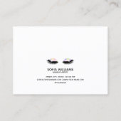 ホログラフィック光輝く美しい目のアフターケア 紹介カード (裏面)