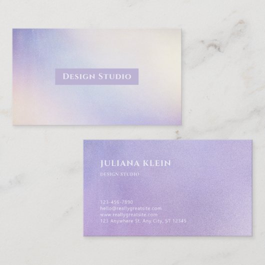 ホログラフィック勾配名刺 名刺 (正面/裏面)