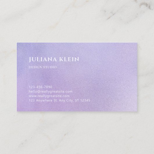 ホログラフィック勾配名刺 名刺 (裏面)