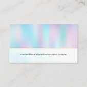 ホログラフィック勾配 名刺 (裏面)