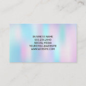 ホログラフィック勾配 名刺 (裏面)