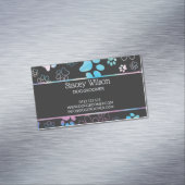 ホログラフィック及び木炭ポープリントペットトリマー マグネット名刺 (インサイチュ)