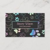ホログラフィック及び木炭ポープリントペットトリマー 名刺 (正面)