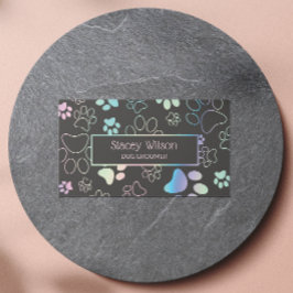 ホログラフィック及び木炭ポープリントペットトリマー 名刺