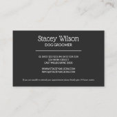 ホログラフィック及び木炭ポープリントロイヤリティカード 名刺 (裏面)