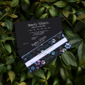 ホログラフィック及び木炭ポープリントロイヤリティカード 名刺