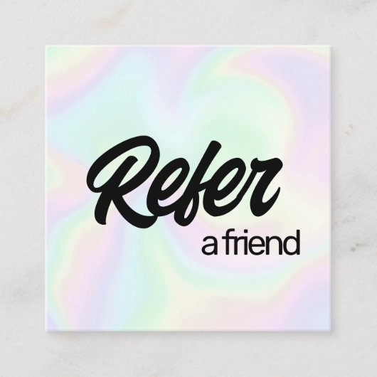 ホログラフィック友人の紹介カードを参照 紹介カード (正面)