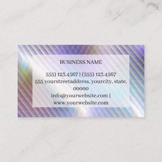 ホログラフィック名刺 名刺 (裏面)