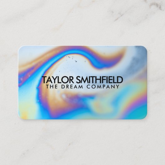 ホログラフィック大理石 名刺 (正面)