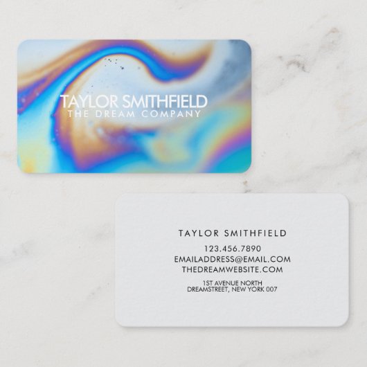 ホログラフィック大理石 名刺 (正面/裏面)