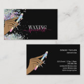 ホログラフィック女性ハンドワックス脱毛ワックス 名刺 (正面/裏面)