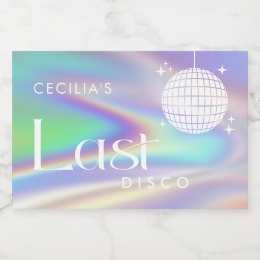 ホログラフィック宇宙最後のディスコバチェロレッテ スパークリングワインラベル (シングルラベル)