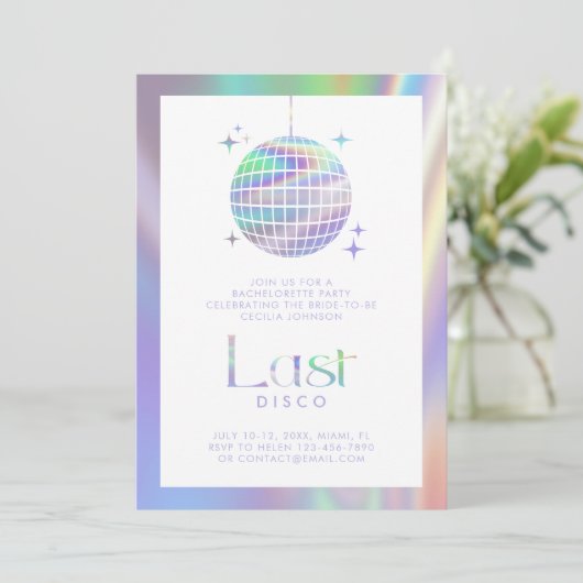 ホログラフィック宇宙最後のディスコバチェロレッテ 招待状 (スタンド正面)
