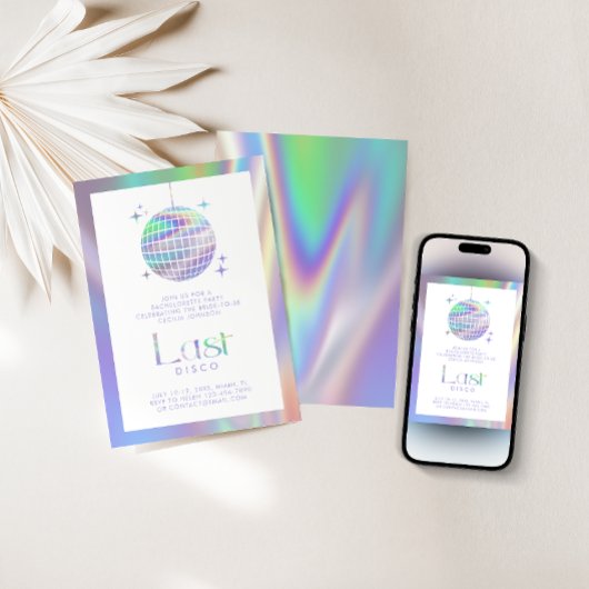 ホログラフィック宇宙最後のディスコバチェロレッテ 招待状