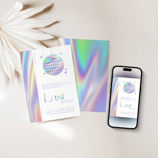 ホログラフィック宇宙最後のディスコバチェロレッテ 招待状