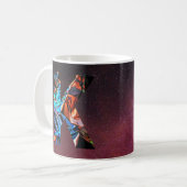 ホログラフィック宇宙銀河イニシャルK コーヒーマグカップ (正面左)