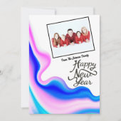 ホログラフィック年末年始の写真 シーズンカード (正面)