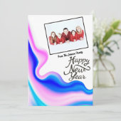 ホログラフィック年末年始の写真 シーズンカード (スタンド正面)